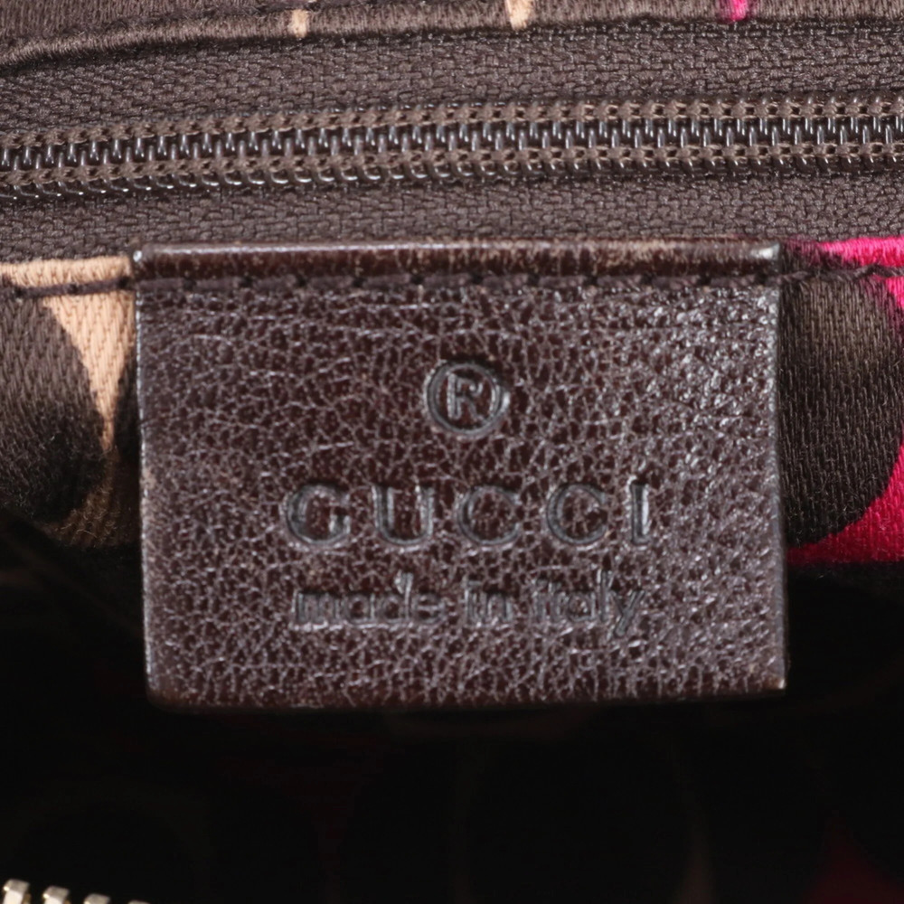 GUCCI Authentic Brown Leather Tote Bag - Picture 8 of 9
